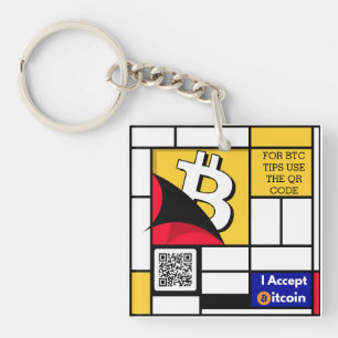 Stylish Bitcoin - Btc crypto  Key Ring