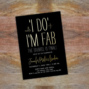 Stylish Black And White Divorce Party Fabulous