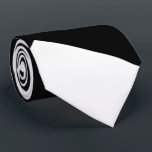 Stylish Black and White Geometric Necktie<br><div class="desc">Define your style. This sleek black and white geometric necktie instantly elevates any outfit,  perfect for modern elegance in the boardroom or at special events.</div>