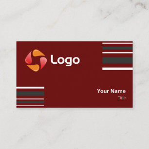 Stylish Black and White Minimal Squared Lines Business Card