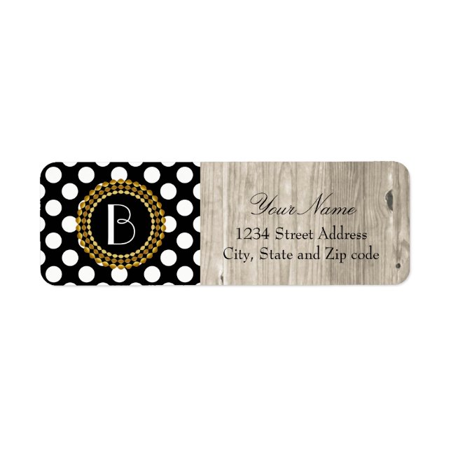 Stylish Black and White Polka Dots Pattern (Front)