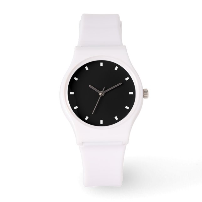 Stylish Black And White Watch (Front)