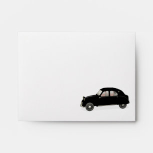 Stylish Black Citroen 2CV Envelope
