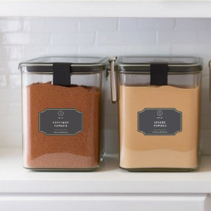 Stylish Black Company Logo Promotional Pantry