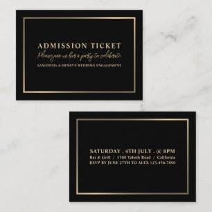 Stylish Black & Gold, Admission Ticket