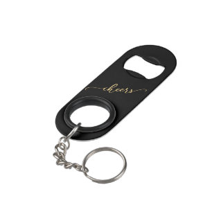Stylish Black & Gold CHEERS with Name