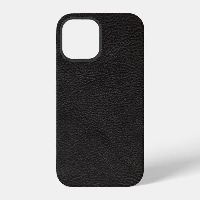Stylish Black Leather With Texture Case-Mate iPhon iPhone Case (Back)