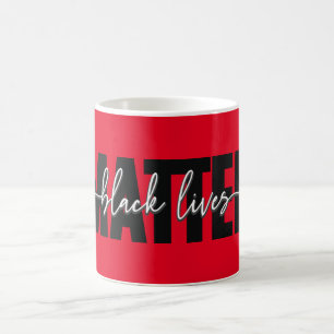 Stylish Black Lives Matter Typography Mug
