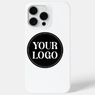 Stylish Black QR Code Design Elegant Brand iPhone 15 Pro Max Case
