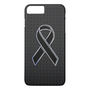 Stylish Black Ribbon Awareness iPhone 8 Plus/7 Plus Case