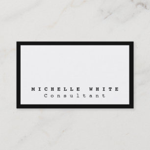 Stylish Black White Courier Professional Modern Business Card