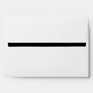 Stylish Black & White Gingham Wedding Envelope