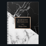 Stylish Black White Marble Texture Designer Notes Notebook<br><div class="desc">Stylish Black White Marble Texture Design Notes Notebook. 
(1) For further customisation,  please click the "customise further" link and use our design tool to modify this template. 
(2) If you need help or matching items,  please contact me.</div>
