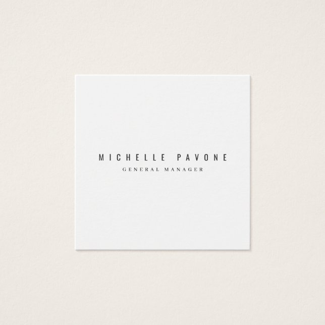 Stylish Black & White Professional Profile Card (Front)