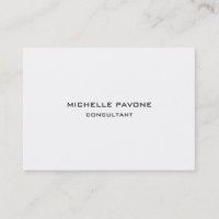 Stylish Black & White Simple Plain Professional