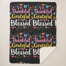 Stylish Blessed, Grateful Thankful Thanksgiving