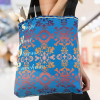 Stylish Blue Damask 