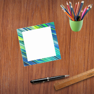 Stylish Blue Green Yellow Post-it Notes