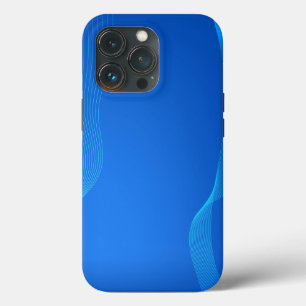 Stylish Blue leather iPhone 13 Pro Case