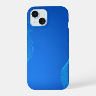 Stylish Blue leather iPhone 15 Case