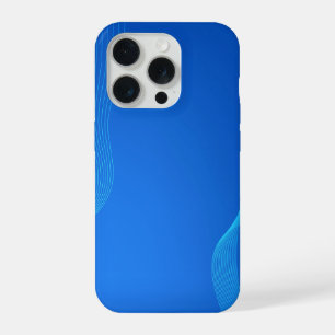 Stylish Blue leather iPhone 15 Pro Case