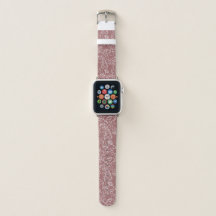 Stylish Blush Pink Rose Whimsical Apple Watch Band