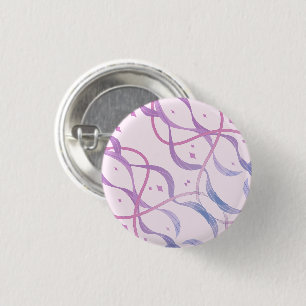 Stylish Blush Pink Under The Sea 3 Cm Round Badge