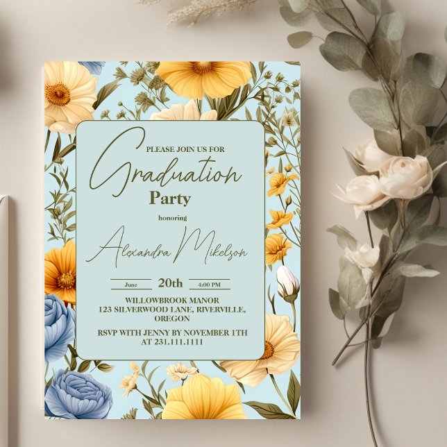 stylish  Boho Graduation  Invitation (Creator Uploaded)