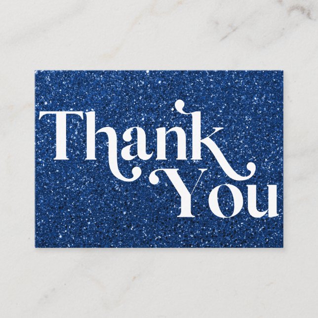 STYLISH BOLD GLITTER Thank you for your purchase Enclosure Card (Front)