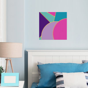 Stylish Bold Modern Abstract Gold Foil Prints