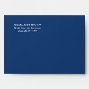 Stylish Bow Custom Blue Envelope