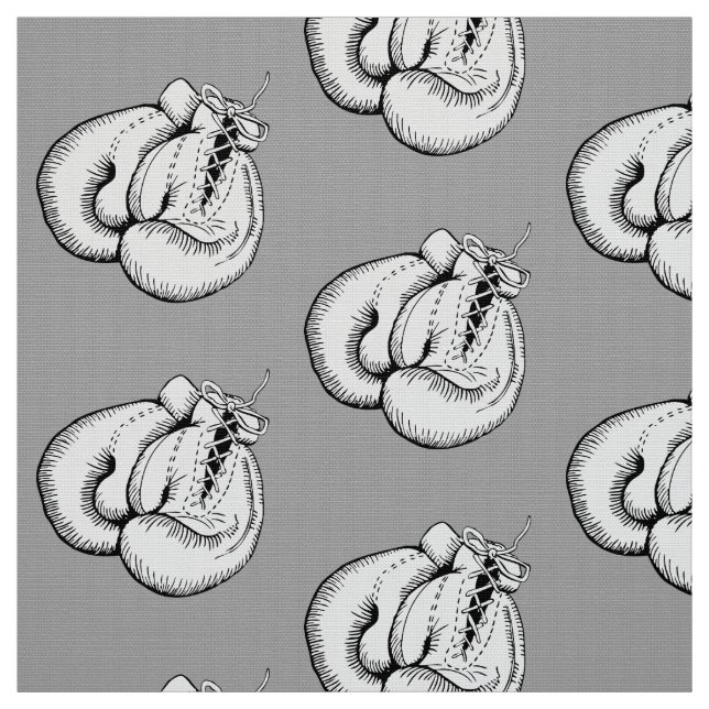 STYLISH BOXING GLOVES SPORTS PATTERN FABRIC (Swatch)