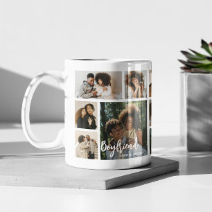 Stylish Boyfriend 15 Photo Collage Coffee Mug