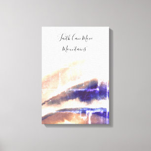 Stylish Brick Grungy Mountains Painting Canvas Print