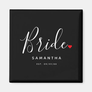 Stylish Bride Wedding T Shirt  Magnet