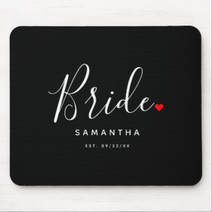 Stylish Bride Wedding T Shirt  Mouse Pad