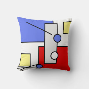 Stylish Bright Abstract Art Geometry Shape Cushion