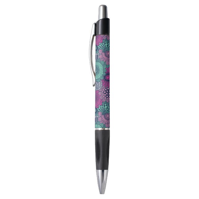 Stylish bright pattern of gorgeous flowers (Top (Vertical))