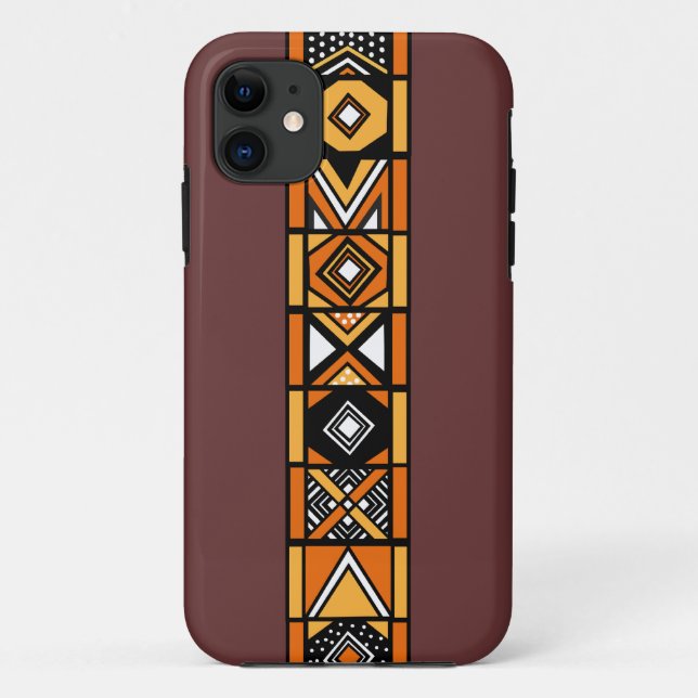 Stylish Brown African art pattern iphone 5 case (Back)