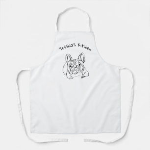 Stylish Bulldog Minimalist Apron