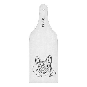 Stylish Bulldog Minimalist Cutting Board