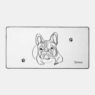 Stylish Bulldog Minimalist Desk Mat