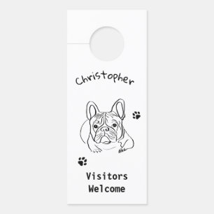 Stylish Bulldog Minimalist Door Hanger