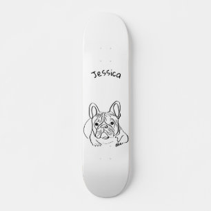 Stylish Bulldog Minimalist Skateboard