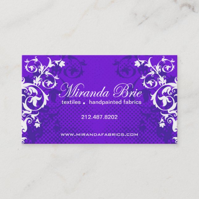 Stylish Business Card (all purpose) - "Boulevard" (Front)