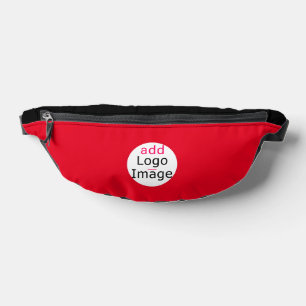 Stylish Business Minimal Vivid Red Customisable Bum Bags