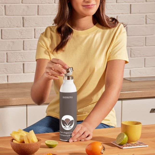 Stylish Business | Mocha Mousse | Custom  710 Ml Water Bottle (Stylish Business | Mocha Mousse | Custom Stainless Steel Water Bottle)