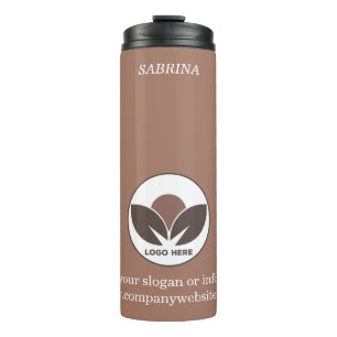 Stylish Business   Mocha Mousse   Custom  Thermal Tumbler