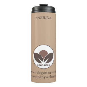 Stylish Business   Mocha Mousse   Custom  Thermal Tumbler