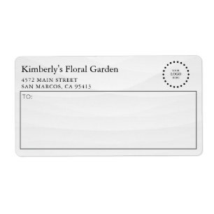 Stylish Business Professional Logo Shipping Label